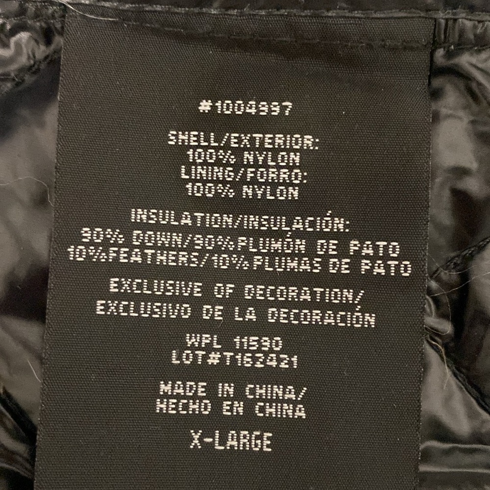 32 Degrees Black Packable Down Jacket Size Xl - image 3